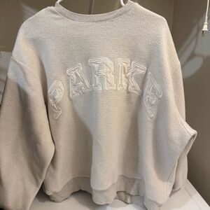 Cream Crew Neck Sweater Soft Comfort
